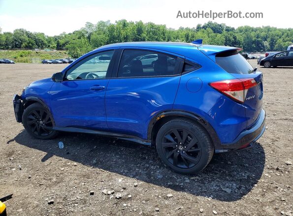 3CZRU6H18MM719781 2021 HONDA HR-V Blue Հետևի ձախ