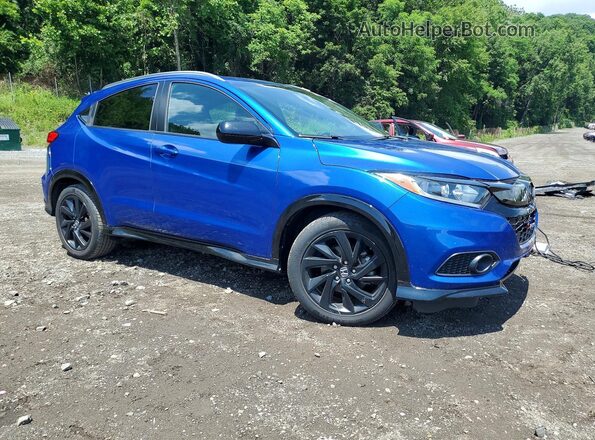 3CZRU6H18MM719781 2021 HONDA HR-V Blue Առջևի աջ