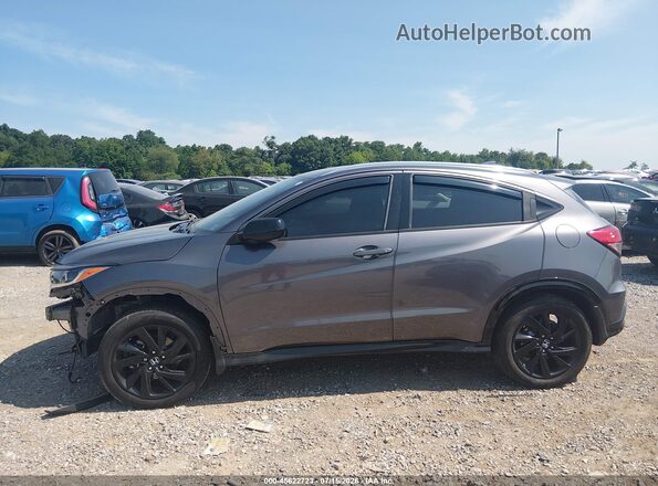 3CZRU6H18MM731865 2021 HONDA HR-V Gray 360 interior view