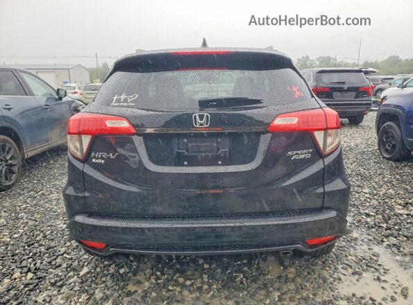 3CZRU6H18MM747192 2021 HONDA HR-V Black Вид ззаду