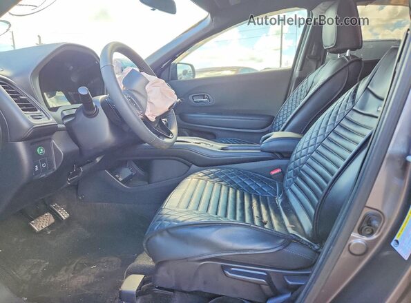 3CZRU6H19MM740395 2021 HONDA HR-V Charcoal Front interior view