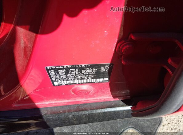 3CZRU6H1XLM712801 2020 HONDA HR-V Red Engine compartment view