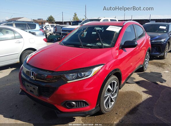 3CZRU6H1XLM712801 2020 HONDA HR-V Red Instrument cluster view