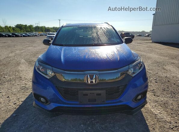 3CZRU6H1XNM743582 2022 HONDA HR-V Blue Vista frontal