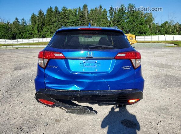 3CZRU6H1XNM743582 2022 HONDA HR-V Blue Vista trasera