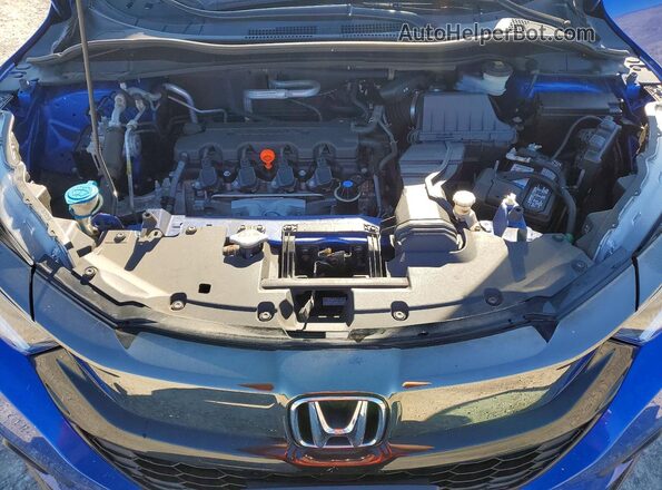 3CZRU6H1XNM743582 2022 HONDA HR-V Blue Vista del compartimento del motor