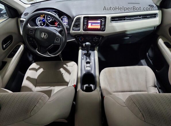 3CZRU6H30JM703071 2018 HONDA HR-V White Առջևի վահանակի տեսք