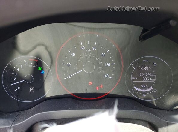3CZRU6H30JM724602 2018 HONDA HR-V White Սարքավորումների վահանակի տեսք