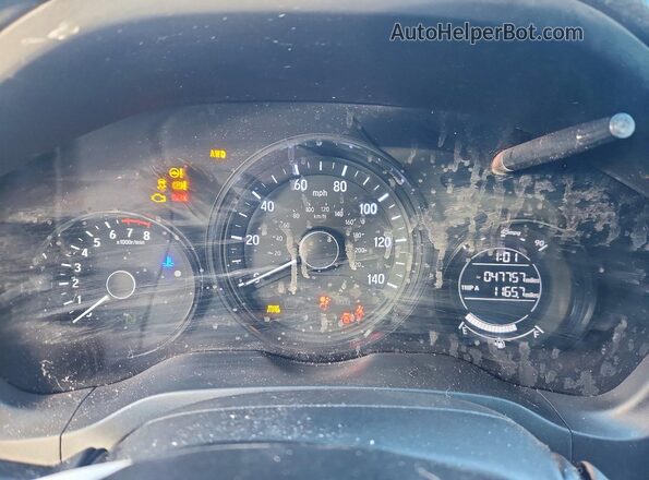 3CZRU6H30KG710652 2019 HONDA HR-V Black Instrument cluster view
