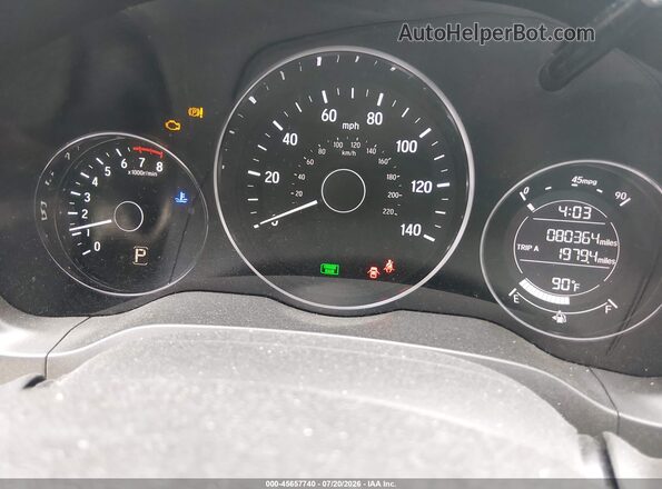 3CZRU6H31HG708675 2017 HONDA HR-V Black Вид задніх сидінь