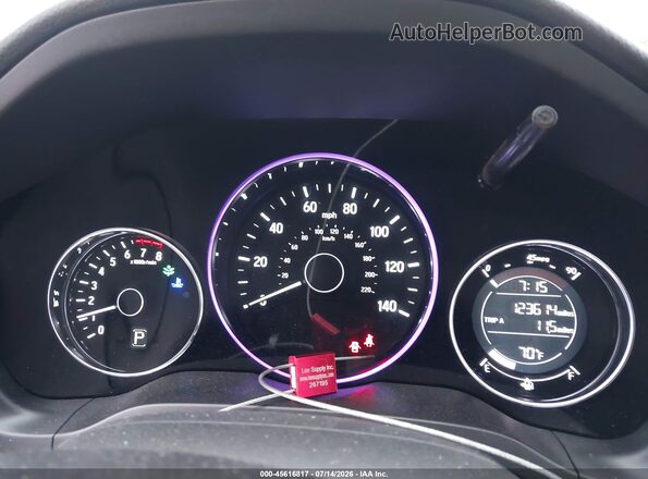 3CZRU6H31HM700156 2017 HONDA HR-V Серебряный Вид задних сидений