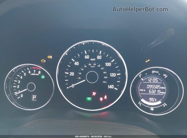 3CZRU6H31JG709315 2018 HONDA HR-V Gray უკანა სავარძლების ხედი