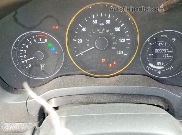 3CZRU6H31JM721949 2018 HONDA HR-V Black Widok zestawu wskaźników
