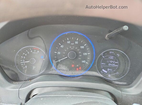 3CZRU6H31LM722537 2020 HONDA HR-V Gray Widok zestawu wskaźników