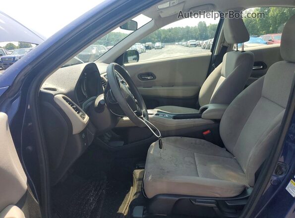 3CZRU6H32GM715652 2016 HONDA HR-V Blue წინა სალონის ხედი