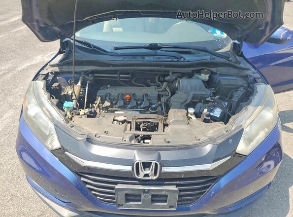 3CZRU6H32GM715652 2016 HONDA HR-V Blue უკანა სალონის ხედი