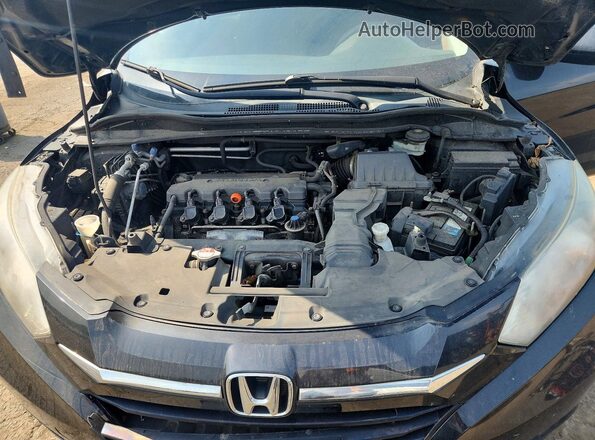 3CZRU6H32GM726585 2016 HONDA HR-V Black Vista del compartimento del motor