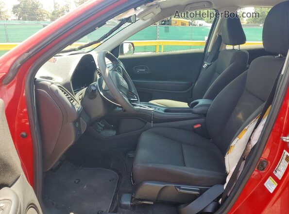 3CZRU6H32GM758291 2016 HONDA HR-V Red Front interior view