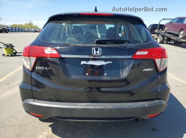 3CZRU6H32NM728074 2022 HONDA HR-V Black Widok z tyłu