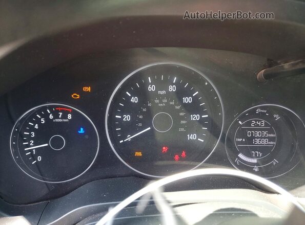 3CZRU6H32NM728074 2022 HONDA HR-V Black Widok zestawu wskaźników