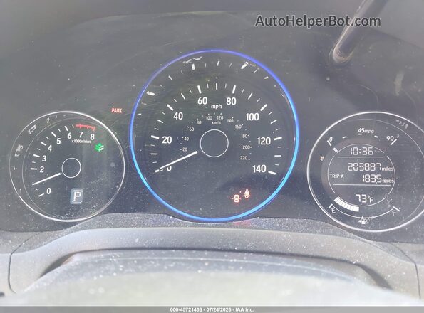 3CZRU6H33MM722802 2021 HONDA HR-V White Вид задніх сидінь