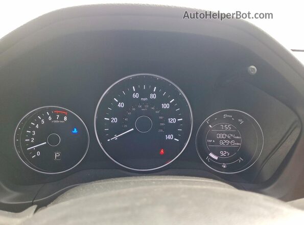 3CZRU6H33NM724583 2022 HONDA HR-V Silver Instrument cluster view