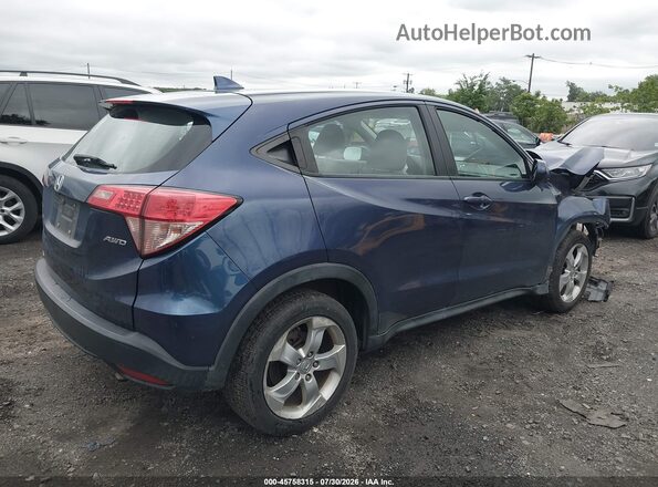 3CZRU6H34GM715362 2016 HONDA HR-V Синий Задняя правая четверть