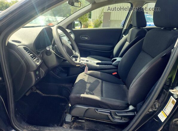 3CZRU6H34GM753724 2016 HONDA HR-V Black Widok wnętrza z przodu