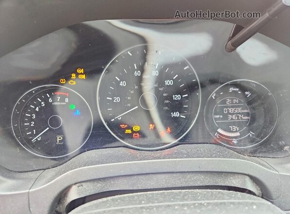 3CZRU6H34HG706984 2017 HONDA HR-V Black ხელსაწყოთა პანელის ხედი
