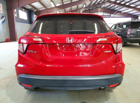 3CZRU6H34JM722884 2018 HONDA HR-V Red Вид ззаду