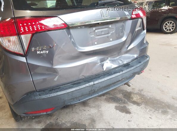 3CZRU6H34KG717801 2019 HONDA HR-V Gray ხელსაწყოთა პანელის ხედი