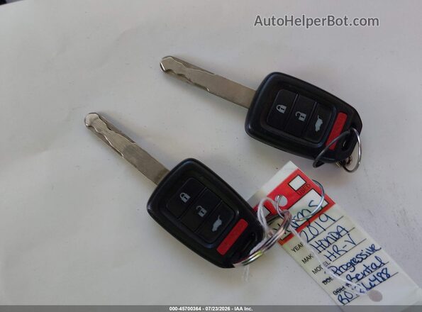 3CZRU6H34KG725932 2019 HONDA HR-V Gray Vista del salpicadero