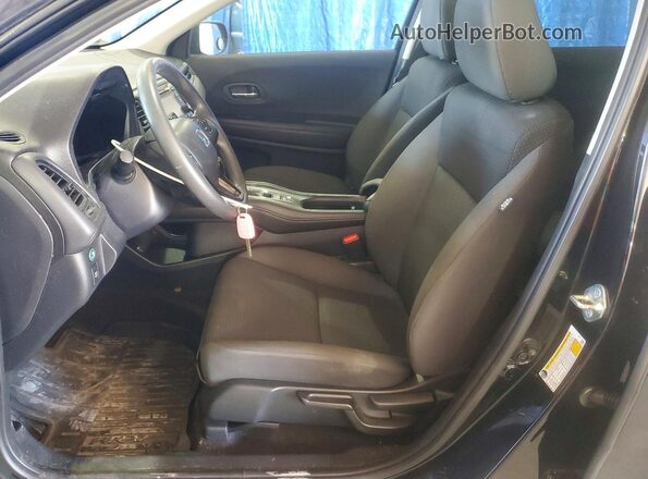 3CZRU6H34LM735797 2020 HONDA HR-V Black Widok wnętrza z przodu