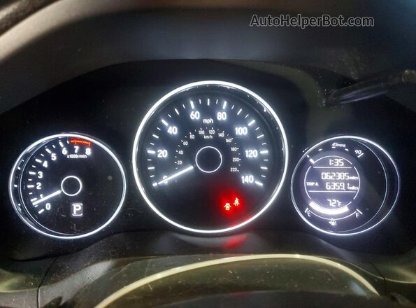 3CZRU6H34LM735797 2020 HONDA HR-V Black Widok zestawu wskaźników