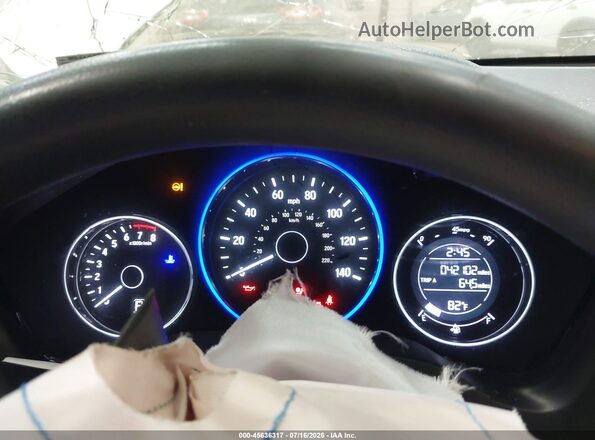 3CZRU6H34MM722842 2021 HONDA HR-V White უკანა სავარძლების ხედი