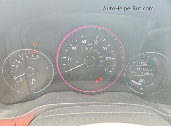 3CZRU6H34NM723720 2022 HONDA HR-V Gray Вид щитка приладів