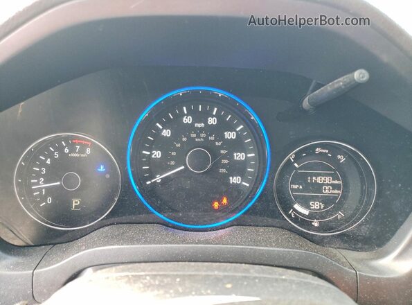 3CZRU6H35KG726376 2019 HONDA HR-V Black ხელსაწყოთა პანელის ხედი
