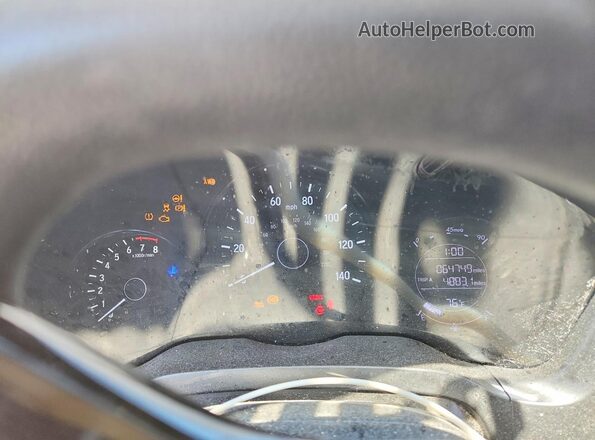 3CZRU6H35KM728663 2019 HONDA HR-V Gray Սարքավորումների վահանակի տեսք