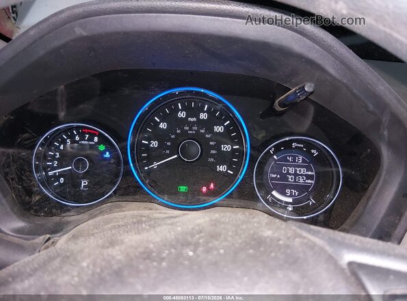 3CZRU6H36HG700524 2017 HONDA HR-V Silver უკანა სავარძლების ხედი