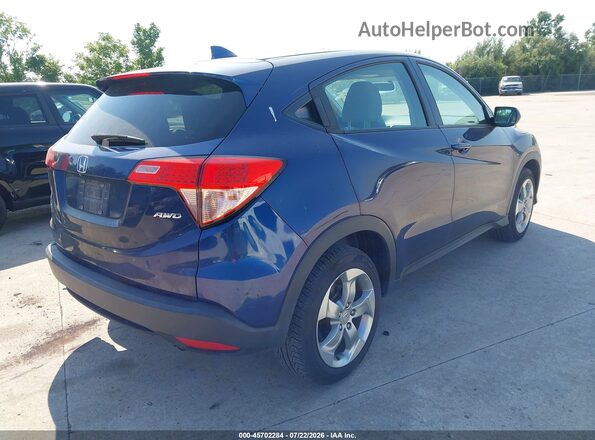 3CZRU6H36HG705464 2017 HONDA HR-V Blue Задня права чверть