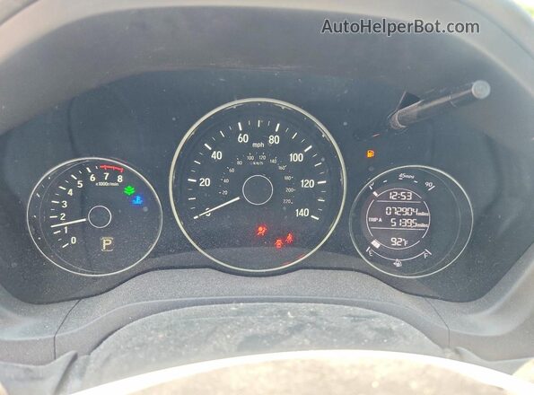 3CZRU6H36HM715333 2017 HONDA HR-V Green Vista del cuadro de instrumentos