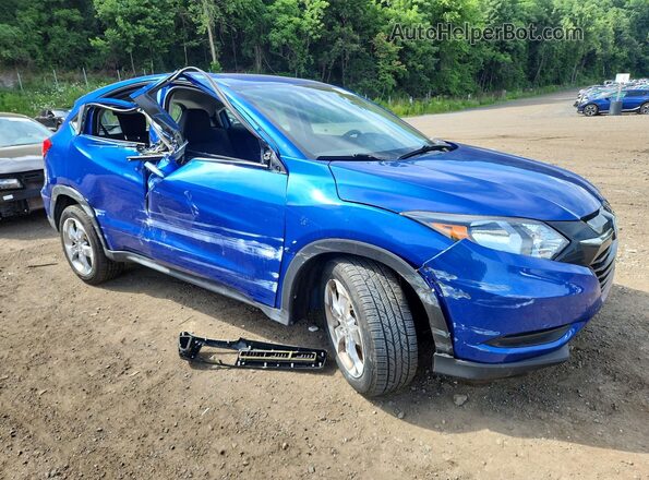 3CZRU6H36JG711870 2018 HONDA HR-V Blue Delantero derecho