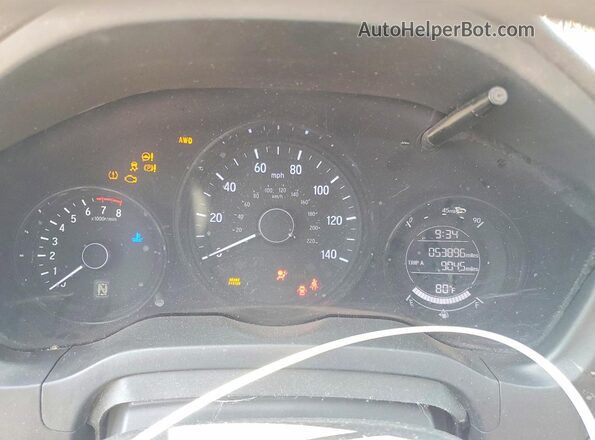 3CZRU6H36NM746917 2022 HONDA HR-V Белый Вид щитка приборов