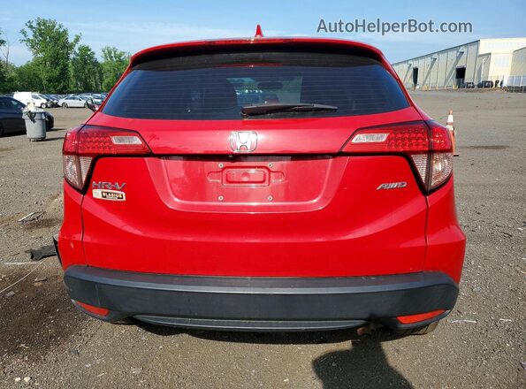 3CZRU6H37HG708633 2017 HONDA HR-V Red Widok z tyłu