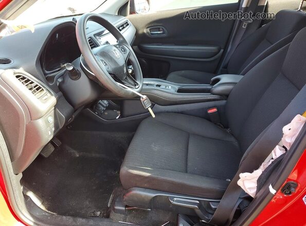 3CZRU6H37HG708633 2017 HONDA HR-V Red Widok wnętrza z przodu