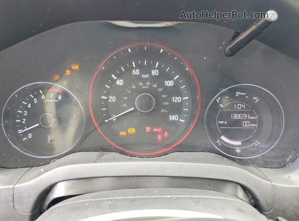 3CZRU6H37HG708678 2017 HONDA HR-V Черный Вид щитка приборов