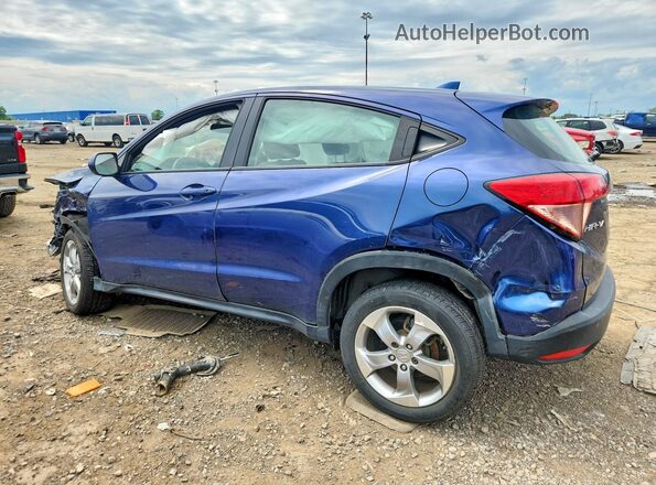 3CZRU6H37HG709801 2017 HONDA HR-V Blue Trasero izquierdo