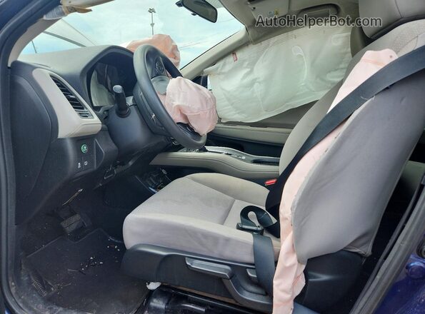 3CZRU6H37HG709801 2017 HONDA HR-V Blue Vista interior delantera