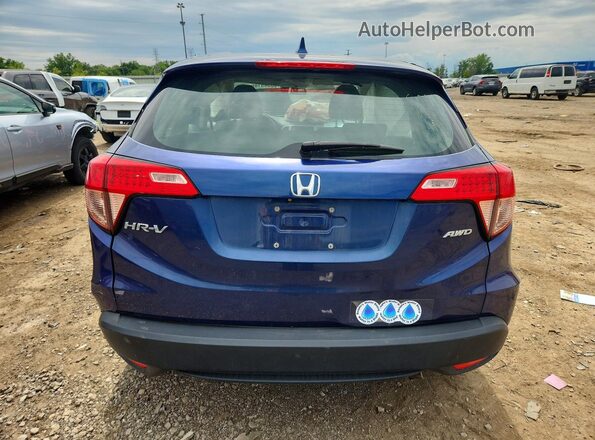 3CZRU6H37HG709801 2017 HONDA HR-V Blue Vista trasera