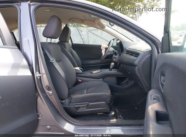 3CZRU6H37KG727402 2019 HONDA HR-V Gray Front interior view